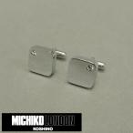 MICHIKO LONDON бренд кафф links / запонки кнопка серебряный Swarovski сделано в Японии Michiko London бесплатная доставка MKC08