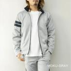 ANTFUI アントフィー ゴルフウェア メンズ ジップブルゾン　杢グレー　トップス ジャージポンチ素材　細身　ゴルフジャケット　送料無料　ST21541-GY
