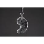 天然石ひもペンダント糸魚川産黒翡翠...