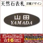大理石表札・御影石表札 【選べる１６石種！石屋の作る石表札】  天然石彫刻表札 デラックスタイプ　《彫り込み》R-31