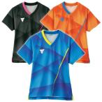 【半額特価 在庫限り 定価8580円→4290円】V-LGS201 レディース 女性用ユニホーム VICTAS ウェア ゲームシャツ 卓球 全国送料無料