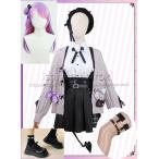 ホロライブ VTuber 風 常闇トワ(とこやみ とわ) Tokoyami Towa 常服コスプレ衣装 cosplayコスチューム  ウィッグ 靴 追加可 変装 舞台 仮装 祭り