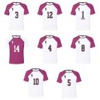 ハイキュー!! Haikyuu!! 白鳥沢学園高校 Tシャツ 子供 大人用 夏服 半袖 スポーツ 男女兼用運動服 ユニフォーム コスプレ衣装 ハロウィン 仮装 変装