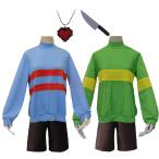 Undertale frisk コスプレ衣装 cosplay イベント クリスマスコスチューム 演出服 アニメ ゲーム ハロウィン 変装