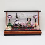 【久月】雛人形　小芥子　衣装着親王　コンパクト　アクリルケース飾り