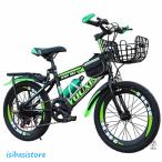 子供用自転車調節可能なシート 18/20/22/24 インチ 男の子女の子 キッズバイクスポーツ カゴ付き 付きキック スタンド ハンド ブレーキ バスケット フェンダー