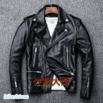 革ジャン レザージャケット メンズ 本革 バイク ライダース 羊革 ダブル ショート スリムタイプ 細身 ブランド ジャケット ミリタリー レザーコート