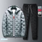トレーニングウェア 中綿入り ウインドブレーカー上下 裏起毛 上下セット メンズ 防寒セットアップ ランキングウエア 暖かい