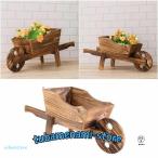 プランター 木製 手押し車 ガーデニング レトロ フラワーポット 多肉植物 植木鉢 鉢植え