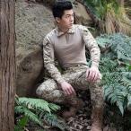 迷彩服 長袖 サバゲー コンバットシャツ タクティカル 戦闘服 メンズ トップス カモフラージュ サバイバルゲーム ミリタリー 迷彩柄 男性用 紳士用