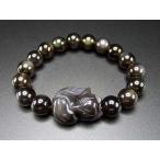 Yahoo! Yahoo!ショッピング(ヤフー ショッピング)レインボー入り天然石4Aアイスオブシディアンきつねブレスレット魅力アップ