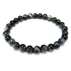 AAA+ミルキーブルータイガーアイ約6ミリ強天然石ブレスレット