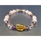 Yahoo! Yahoo!ショッピング(ヤフー ショッピング)シトリン鯉彫り希少天然石ブレスレットアメジストローズクオーツデザイン