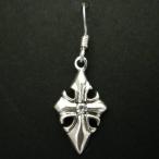 Yahoo! Yahoo!ショッピング(ヤフー ショッピング)片耳 ピアス シルバー925 花モチーフ クロス ジルコニア付き（メール便送料無料）