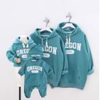 【人気商品】春秋冬 親子ペアルック ベビー 親子コーデ 帽子 付き パーカー 長袖 親子コーデ 家族お揃い ペアルック 親子ペア パパ/ママ/キッズのお揃い