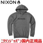 ニクソン NIXON パーカー トレーナー メンズ レディース Wordmark Pullover ワードマークプルオーバー ダークヘザーグレー 灰 S27511447 国内正規品