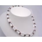 真珠 ネックレス パール 淡水真珠 真珠ネックレス パールネックレス 6.5-7.5mm 水晶(クォーツ) 20879