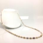 真珠 ネックレス パール 淡水真珠 セミロング 真珠ネックレス パールネックレス 6.0-6.5mm・3.5-4.0mm 66785