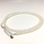 ショッピング真珠 真珠 ネックレス パール 淡水真珠 真珠ネックレス パールネックレス 3.5-4.0mm 70045