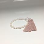 真珠 念珠（数珠） パール 淡水真珠 真珠数珠 パール数珠 7.0-7.5mm 人絹房 74173