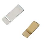 送料240円　マネークリップ　紙幣クリップ　財布　カード　現金ホルダー　シルバー　ゴールド