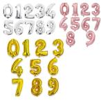 送料80円　大型　90cmから110ｃｍ ビッグサイズ　大きい 誕生日 バルーン 数字 ナンバーバルーン 90cm ゴールド シルバー 　ピンクゴールド  風船 プレゼント