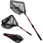 送料690円 網 釣具 タモ網 魚 釣り 大型 250cm 2.5m 折りたたみ 長さ調整可能 伸縮 ランディングネット 釣り網 柄 玉網 フィッシング たも網