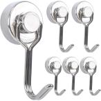 何点でも送料390円 マグネットフック 超強力 ネオジム磁石 6個セット おしゃれ かわいい 小型 ステンレス