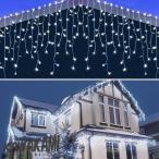 イルミネーションライト 屋外用 つらら 記憶機能 LED 400球 10m 5m 全4色 コンセント式 防水 おしゃれ クリスマス ライト ツリー 飾り付け 8点灯パターン