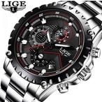 LIGE9821 Relogio Masculino クォーツ腕時計 クロノグラフ カラー選べます