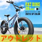アウトレット ファットバイク 20インチ 極太タイヤ 太いタイヤ シマノ 7段変速 Wディスクブレーキ 自転車本体 街乗り 雪道 海岸 EIZER F120