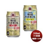 ショッピングのし対応 チューハイ 宝酒造 大定番！焼酎ハイボール【ドライ＆GF】各1ケース 350ml × 2ケース / 48本 のし・ギフト・サンプル各種対応不可