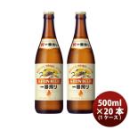 ビール キリン 麒麟 一番搾り 生 生ビール 中瓶 ビン 500ml 20本 1ケース ギフト 父親 誕生日 プレゼント お酒