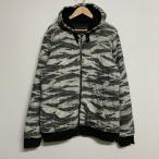 Hurley ハーレー 長袖 パーカー Hooded Sweatshirt, Hoodie 長袖 中綿 ジップアップパーカー 迷彩 タイガーカモ 10031668