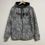 Hurley ハーレー 長袖 パーカー Hooded Sweatshirt, Hoodie ランダムラインプリント ロングスリーブ 中綿 フルジップパーカー 10090530