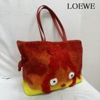 LOEWE ロエベ トートバッグ トートバッグ Tote Bag スタジオジブリ ハウルの動く城 カルシファー フラメンコ ムートン トート バッグ 10103158