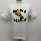 A BATHING APE アベイシングエイプ 半袖 Tシャツ T Shirt  BABY MILO ベイビー マイロ 迷彩パーカー ロゴプリント 半袖Tシャツ 日本製 金刺 10103191