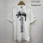 STUSSY ステューシー 半袖 Tシャツ T Shirt  FRAGMENT DESIGN ONE WORLD ONE LOVE チャリティ 半袖Tシャツ 10107961