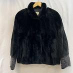 USED 古着 毛皮、ファー コート Coat PARIENNE パリエンヌ ヌートリアファー ラムレザー 切替 10125076