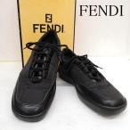FENDI フェンディ スニーカー スニーカー Sneakers FFロゴ ズッカ 柄 シグネチャー キャンバス レザー スニーカー 36 1/2 10127663