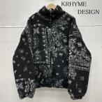 USED古着 KRHYME DESIGN BOA JACKET ペイズリー 総柄 ボア フリース ジャケット FREE 10131193 10131193