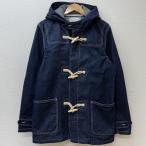 ショット 3112040 DENIM DUFFLE COAT チンストラップ デニム フード ダッフル コート ジャケット インディゴ L 10133775 10133775