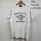 ダブルアールエル ラルフローレン 半袖 Tシャツ Shirt ロゴ 両面 プリント フラッグ クルーネック シャツ カットソー XL 10134035 10134035