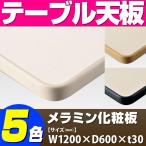 テーブル天板 メラミン化粧板 ソフトエッジ巻 単色 T-0023 W1200×D600×t30 ／ テーブル 天板 パーツ テーブル天板 机 DIY