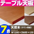 テーブル天板 天然木 ラワン突板 共巻き仕上げ T-0038 W1200×D600×t30 ／ テーブル 天板 パーツ テーブル天板 机 DIY