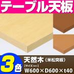 テーブル天板 天然木 米松突板 共巻き仕上げ T-0061 W600×D600×t40 ／ テーブル 天板 パーツ テーブル天板 机 DIY