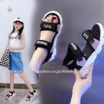 サンダル 子供 女 子供サンダル ビーチサンダルスポーツサンダル ベビー 子どもキッズ ジュニアフラット底軽量 女の子 姫系 厚底