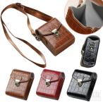 CANON IXY 650 m ケース カバー ショルダーストラップ付き PUレザー クロコダイル調 肩掛け カメラバッグ カメラケース おすすめ ソフトケース