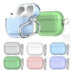 ショッピングairpods pro AirPods Pro 3 クリアケース 第3世代 カバー クリア 透明 TPU カラビナ付き シンプル 保護カバー おすすめ おしゃれ Apple アイホン エアーポッズ プロ