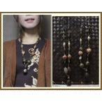 Yahoo! Yahoo!ショッピング(ヤフー ショッピング)アジアン・エスニックネックレス ウッドビーズエスニックネックレス（レディース/ネックレス/アジアンファッション）